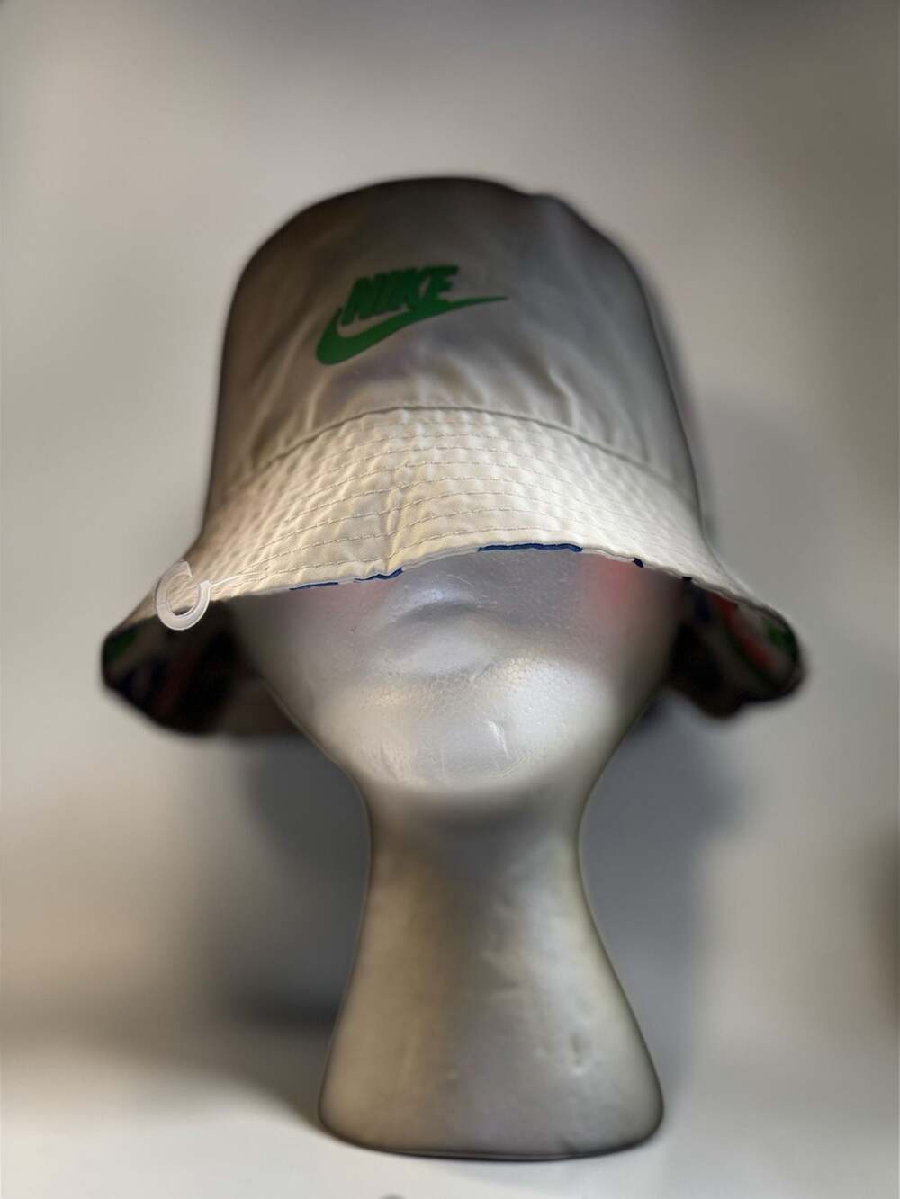 Nike Reversible Bucket Hat White with All-Over Logo Print